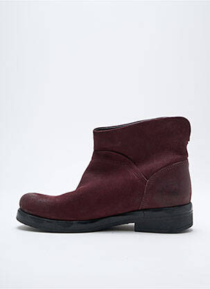 Bottines/boots nubuck talon plat jusqu'à 3cm violet FELMINI femme