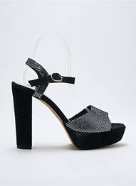 Sandales/nu pieds tissage satiné talon haut de 10cm et plus or MYMA femme