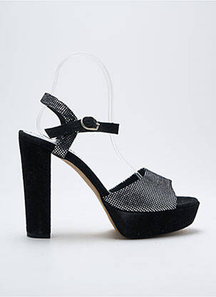 Sandales/nu pieds tissage satiné talon haut de 10cm et plus or MYMA femme