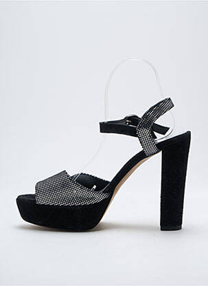 Sandales/nu pieds tissage satiné talon haut de 10cm et plus or MYMA femme