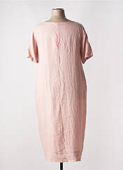 Robe longue rose SOPHIA CURVY pour femme seconde vue