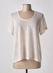 T-shirt beige FRANCK ANNA pour femme seconde vue