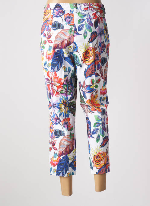 Pantacourt blanc ADELINA BY SCHEITER pour femme