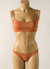 Maillot de bain 2 pièces orange JENNA DE ROSNAY pour femme seconde vue