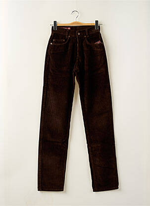 Pantalon slim taille haute taille haute marron MARLBORO CLASSICS femme