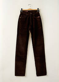 Pantalon slim stretch taille haute marron MARLBORO CLASSICS femme