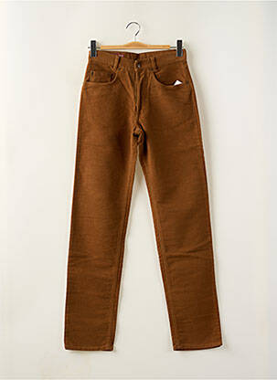 Pantalon slim stretch taille haute marron MARLBORO CLASSICS homme