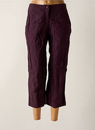 Pantacourt coupe droite taille normale violet BLEU BLANC ROUGE femme