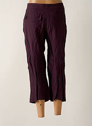 Pantacourt coupe droite taille normale violet BLEU BLANC ROUGE femme