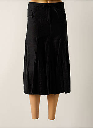 Jupe mi-longue taille à pinces noir GERARD DAREL femme