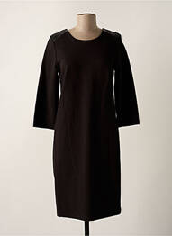 Robe mi-longue manches 3/4 manches 3/4 noir C'EST BEAU LA VIE femme