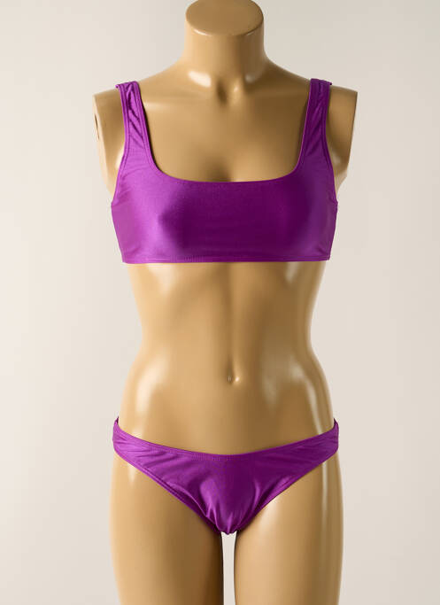 Maillot de bain 2 pièces violet JENNA DE ROSNAY pour femme