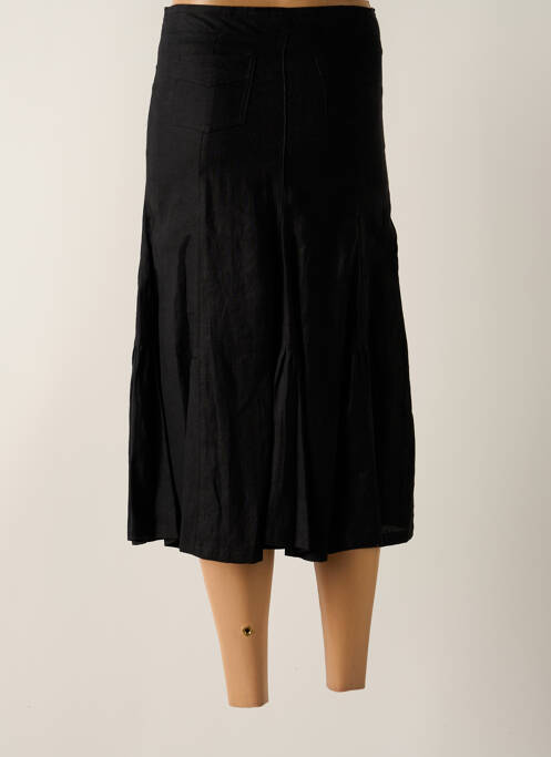 Jupe mi-longue taille à pinces noir GERARD DAREL femme