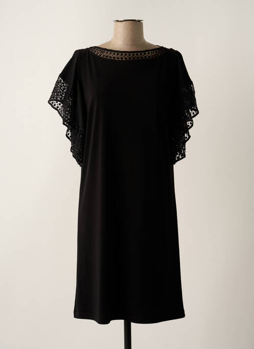 Robe mi-longue noir LAUREN VIDAL pour femme