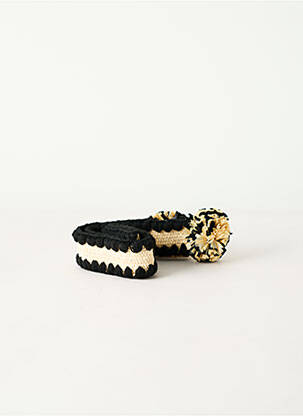 Ceinture fermeture crochet noir DES PETITS HAUTS femme