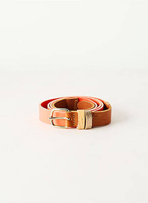 Ceinture effet matière satinée rose DES PETITS HAUTS femme