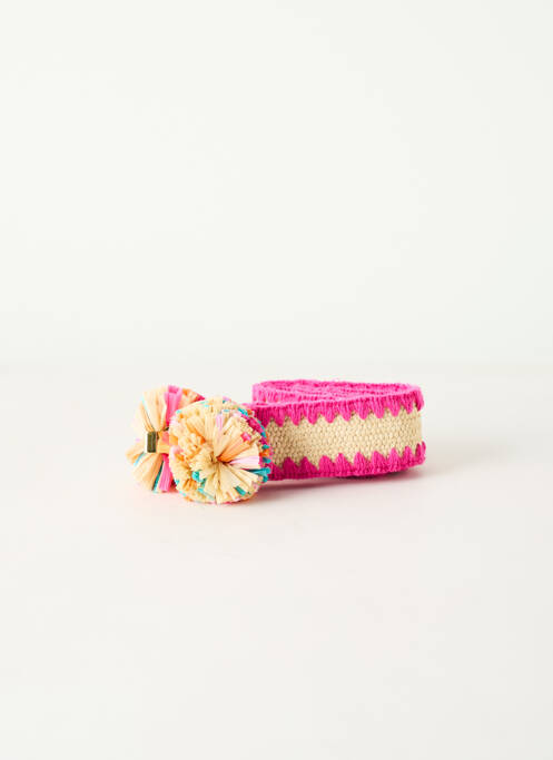 Ceinture fermeture crochet rose DES PETITS HAUTS femme