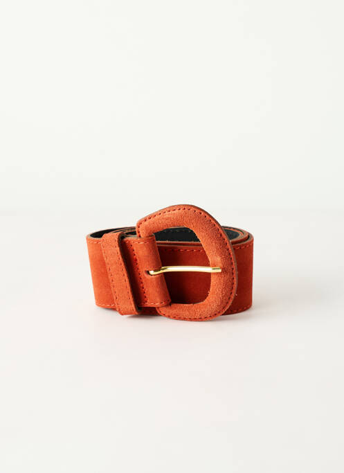 Ceinture orange SIGNE NATURE pour femme