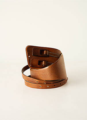 Ceinture effet matière satinée marron HOSS femme