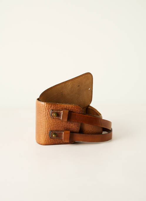 Ceinture effet matière satinée marron HOSS femme