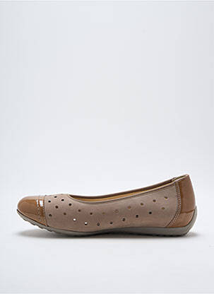 Ballerines semelle amovible talon plat jusqu'à 3cm marron SEMLER femme