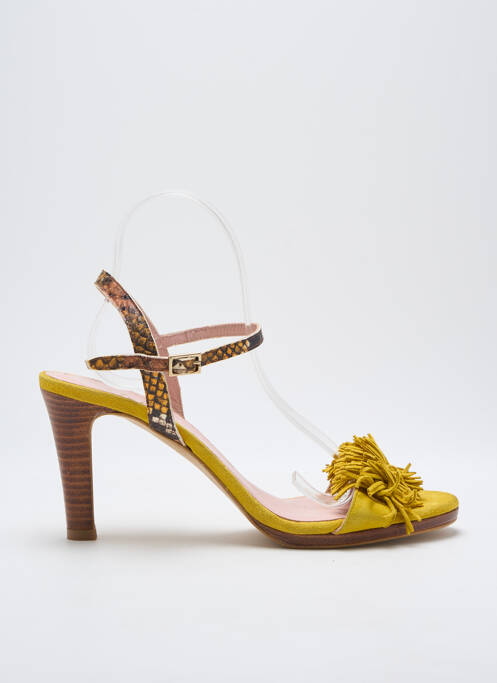 Sandales/Nu pieds jaune LODI pour femme