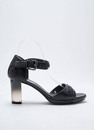 Sandales/nu pieds matière lisse talon de 4 à 6cm noir MAM'ZELLE femme