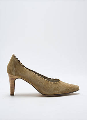 Escarpins nubuck talon de 4 à 6cm vert J.METAYER femme