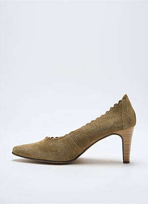 Escarpins nubuck talon de 4 à 6cm vert J.METAYER femme