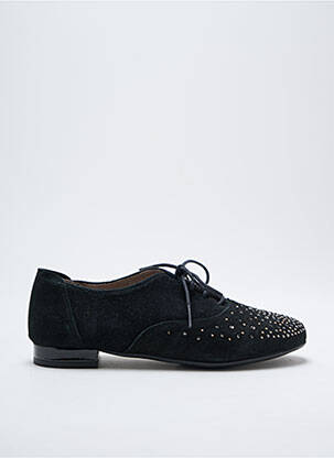 Derbies tissage satiné talon plat jusqu'à 3cm noir SABRINAS femme