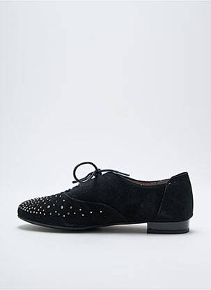 Derbies tissage satiné talon plat jusqu'à 3cm noir SABRINAS femme