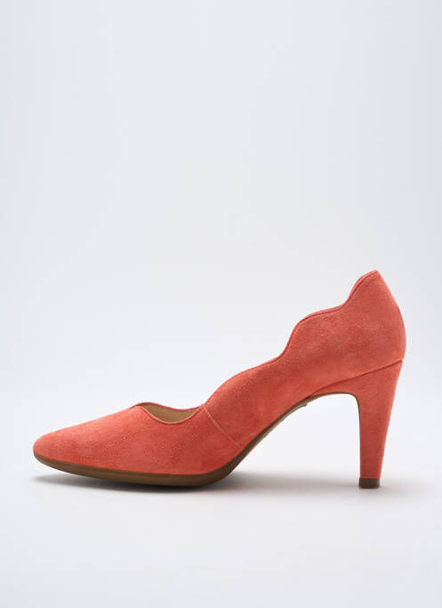 Escarpins nubuck talon de 4 à 6cm orange WONDERS femme