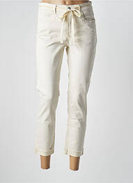 Pantalon 7/8 stretch taille normale beige GEISHA femme