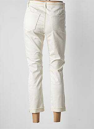 Pantalon 7/8 stretch taille normale beige GEISHA femme