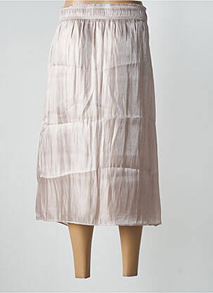 Jupe mi-longue taille haute beige STREET ONE femme