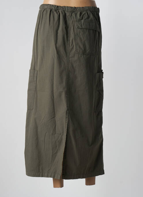 Jupe mi-longue vert GEISHA pour femme