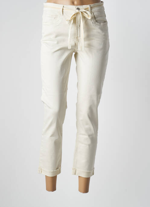 Pantalon 7/8 beige GEISHA pour femme