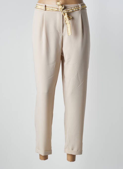 Pantalon 7/8 beige PLEASE pour femme