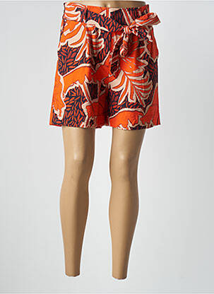 Short taille haute taille haute orange GEISHA femme