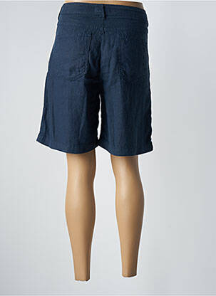 Bermuda taille à pinces taille haute bleu MAISON HOTEL femme