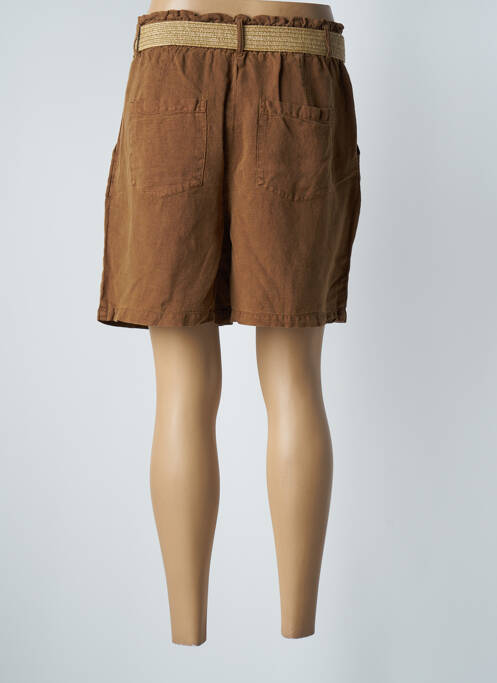 Short marron GEISHA pour femme