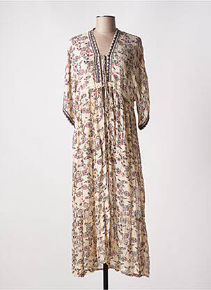 Veste kimono manches longues beige NEKANE femme