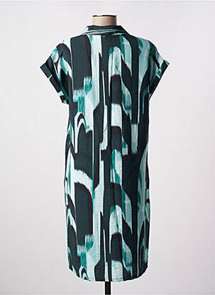 Robe mi-longue imprimé fantaisie manches courtes vert STREET ONE femme