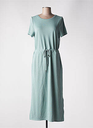 Robe Weinberg Bleu-vert Imprimé Fleurs - Taille 46/48, Manches Courtes, Neuve Sans étiquette, Polyester