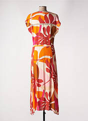 Robe longue orange GEISHA pour femme seconde vue