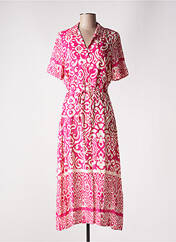 Robe longue rose GEISHA pour femme seconde vue