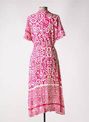 Robe longue rose GEISHA pour femme seconde vue