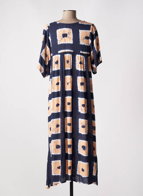 Robe longue bleu MAISON HOTEL pour femme