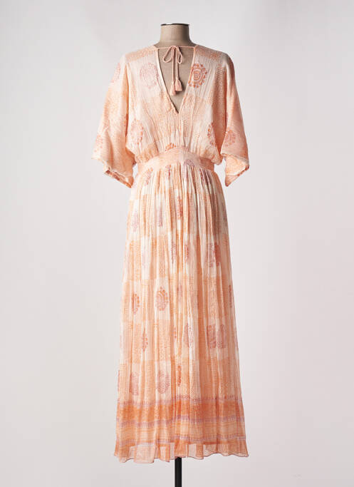 Robe longue rose MAISON HOTEL pour femme