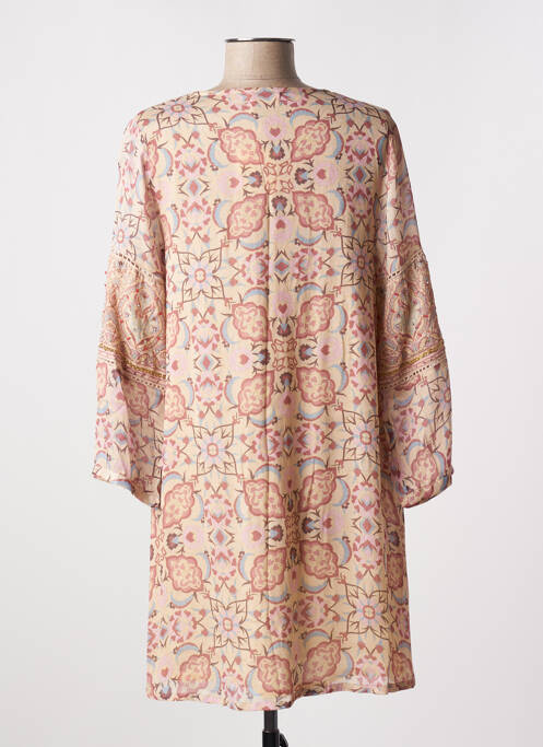 Robe mi-longue beige NEKANE pour femme